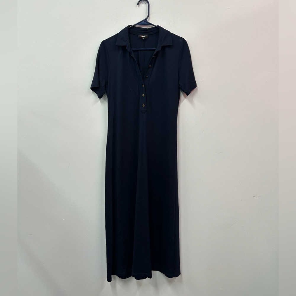 Rag & Bone Navy Polo Maxi Dress Sz M